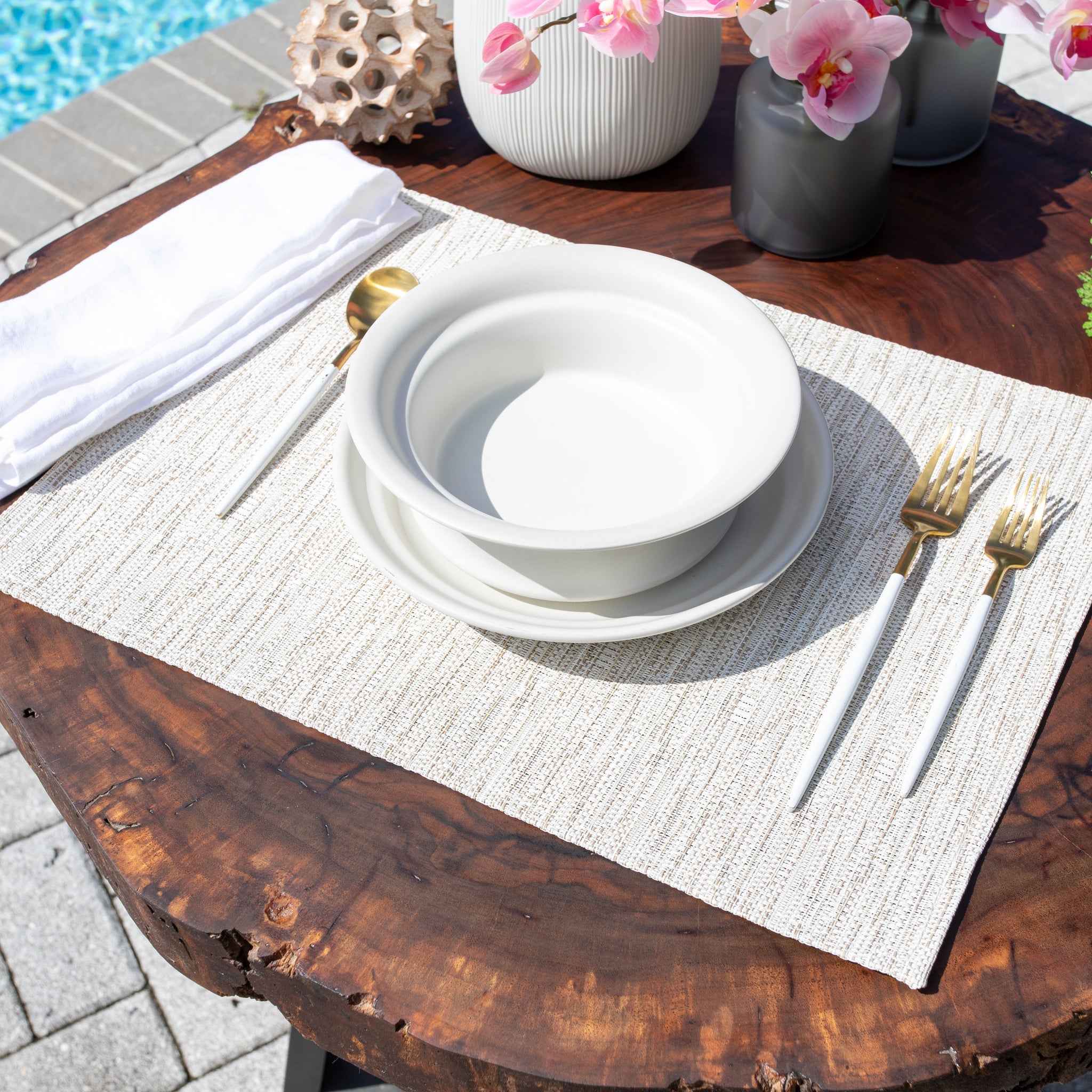 Natura Natural 4-Pack Fabric Sling Placemats