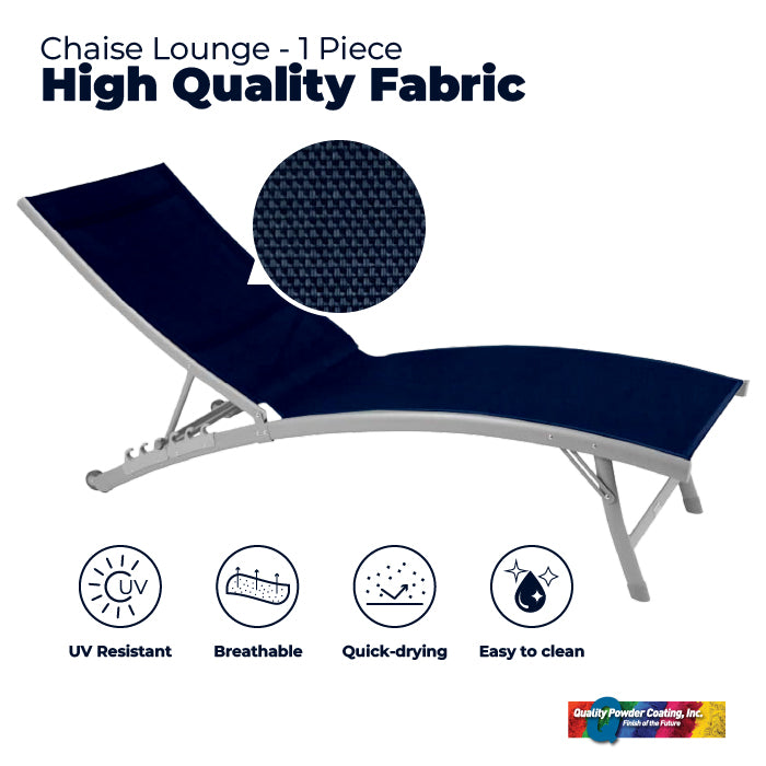 Chaise Lounge - 1 Piece Fabric Sling Replacement