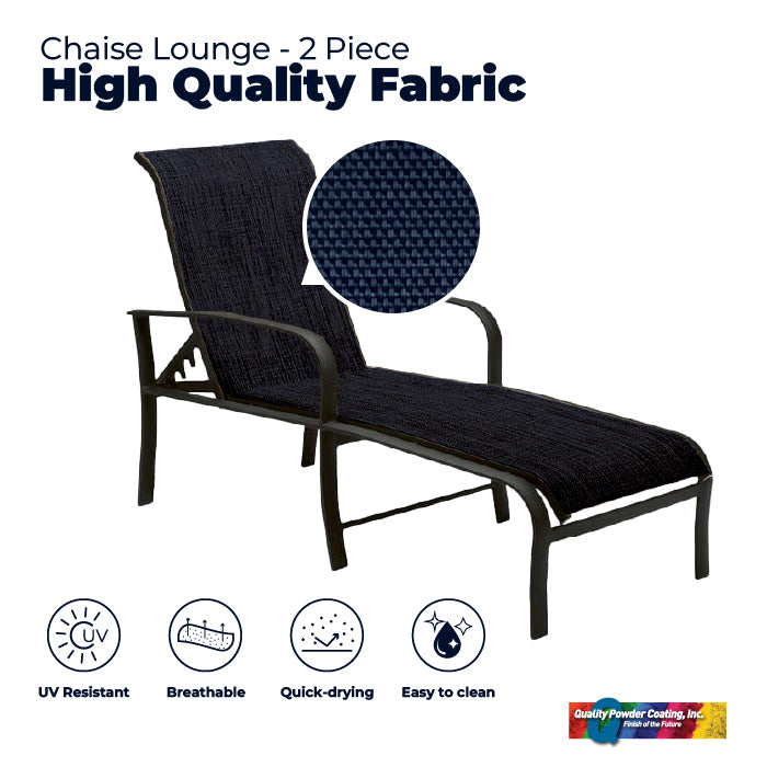 Chaise Lounge - 2 Piece Fabric Sling Replacement