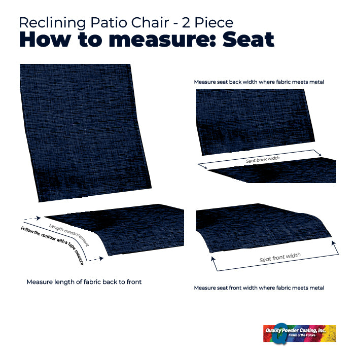 Reclining Chair - 2 Piece Fabric Sling Replacement