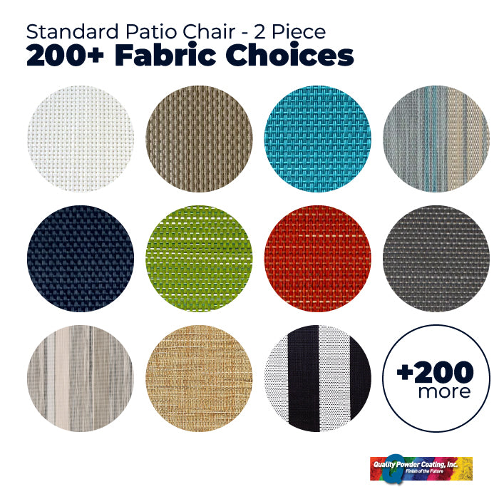 Standard Patio Chair - 2 Piece Fabric Sling Replacement
